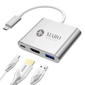 Maro Multiport USB Type C Hub Adapter with 4K HDMI, USB 3.0, and Type-C Charging - Picture 1 of 8