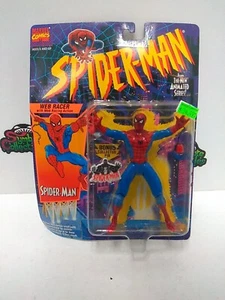 1994 Toybiz Spiderman The Animated Series Web Racer Spider-Man Toy Biz Figure - Picture 1 of 6