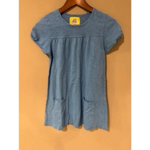 Mini Boden Short Sleeve Two Pocket Dress, Size 13-14, Blue - Picture 1 of 4