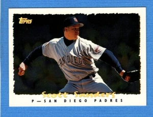 1995 Topps Cyberstats #25 Scott Sanders Padres - Picture 1 of 1