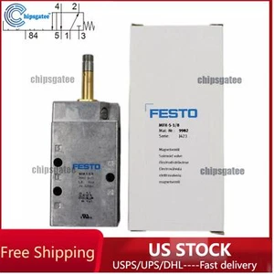 Elettrovalvola US FREE TAX Nuova FESTO MFH-5-1/8 9982 Larghezza 26 mm - Foto 1 di 9