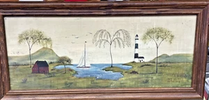 Dottie Chase Print Picture see pics frame is 22.5" x 10.5" vintage - Picture 1 of 12