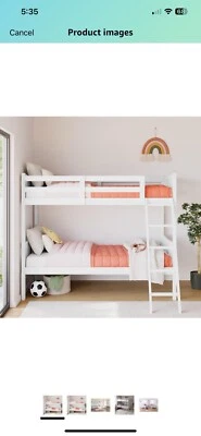 Literas Storkcraft madera de goma neutra litera doble doble doble sobre doble en blanco Foto 1 de 2