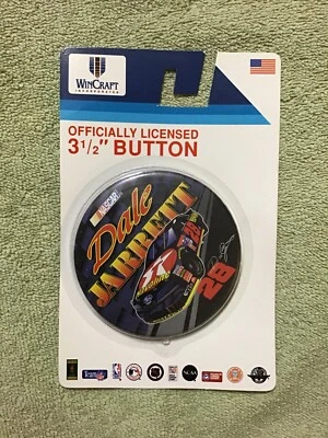 1995 DALE JARRETT #28 Halvoline Wincraft 3 1/2 Inch Button Pin NEW / Unused - Image 1 of 2