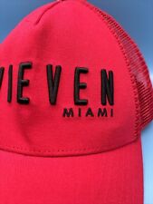 MIAMI FAMOUS NIGHT CLUB E11EVEN LIMITED EDITION TRUCKER HAT RED BLACK ONE SIZE