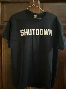 Vintage Brooklyn Hardcore SHUTDOWN Black T-shirt XL Gildan - Picture 1 of 7