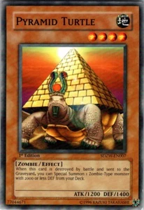 Yugioh  1996 Pyramid Turtle 1st Edition Card 1D70 - Picture 1 of 2