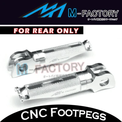 Silver Billet Passenger Foot Pegs For Ducati Streetfighter 848 /S 12-13 - Image 1 of 4