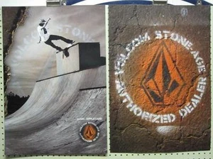 VOLCOM surf skateboard 2009 MARK APPLEYARD 2 SIDE POSTER Flawless New Old Stock - Picture 1 of 1