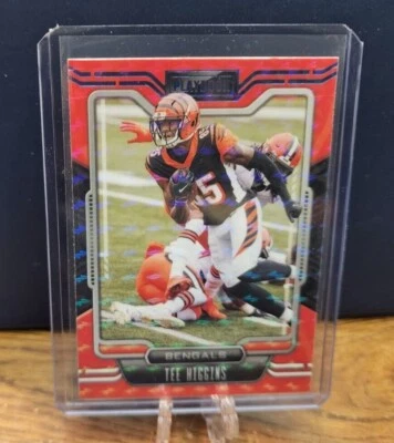 2021 Panini Playbook TEE HIGGINS Mosaic Parallel #14 SP Bengals - Image 1 of 2