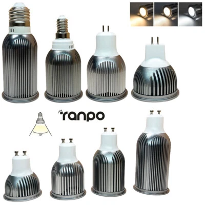 9w -18w dimmable led spotlight bulb e12 110v b22 light bulbs for home mr16 cob - Image 1 of 4