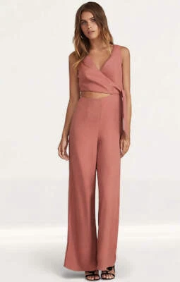 Macacão Finders Keepers Feminino Rosa Fecho com Zíper Perna Larga RRP £206 - Imagem 1 de 4