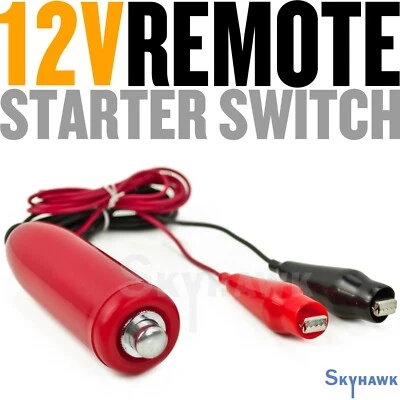 Interruptor de arranque remoto con botón pulsador de 12 V herramienta de prueba de diagnóstico del motor de 5 pies 12 voltios Foto 1 de 3