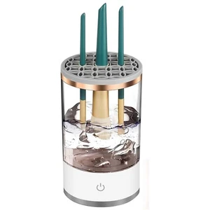 Makeup Brush Cleaner Automatic Machine Cosmetic Brush Cleaner W/Cleaning Mat - Picture 1 of 6