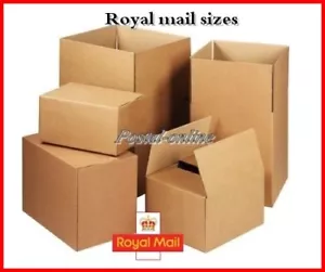More details for single wall postal mailing cardboard boxes royal mail small sizes  large post 