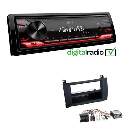 JVC KD-X182DB MP3 DAB+ USB 1-DIN Autoradio für Mercedes-Benz SLK mit Canbus - Bild 1 von 4
