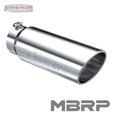 MBRP PUNTA DE ESCAPE DIÉSEL 5" ENTRADA 6" SALIDA ÁNGULO LAMINADO ACERO INOXIDABLE 18" Foto 1 de 4