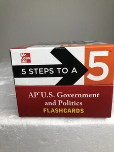 5 Steps To A 5 AP U.S. Government And Politics Flashcards McGraw Hill LIKE NEW. - Foto 1 di 16