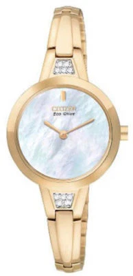 Reloj de mujer Citizen Eco-Drive EX1153-54D con esfera de nácar y esfera dorada Foto 1 de 2