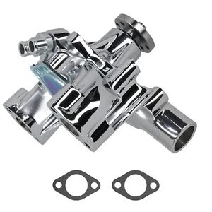 Chrome Aluminum Long Water Pump for Chevy Big Block V8 396-454 69-87 Long Style - Picture 1 of 11