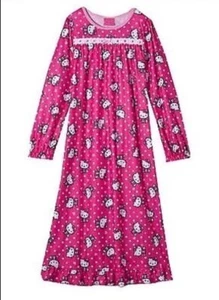 HELLO KITTY ~ PIJAMA VESTIDO NOCTURNO CORAZÓN DE PUNTOS ~ Talla 4 ~ Nuevo con etiquetas - Imagen 1 de 1