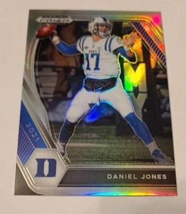 Daniel Jones 2021 Draft Picks #24 Silver Prizm-Duke Blue Devils/New York Giants - Picture 1 of 2