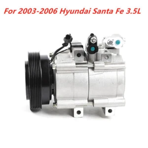 Compresor de aire acondicionado + embrague para Hyundai Santa Fe 3,5 L 2003 2004 2005 2006 - Imagen 1 de 8