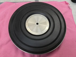OEM Garrard 11.5” Platter W/ Mat For Synchro Lab 95B & Others RARE MINT WORKS 🔥 - Picture 1 of 12