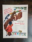 Vintage 1949 Firestone Velon Samsonite Luggage Toy Train Full Page Color Ad - OC