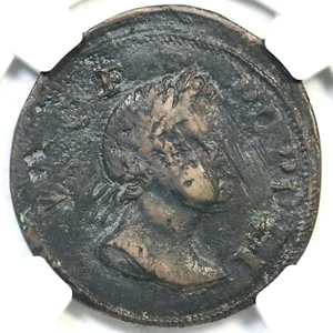 1760 N-6 R-5 NGC VF Details Voce Populi Half Penny Colonial Copper Coin 1/2p - Picture 1 of 3