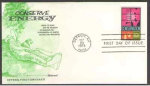 US. 1547. 10c. Energy Conservation. Fleetwood FDC. 1974 - Picture 1 of 1