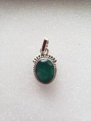 Colgante Esmeralda Brasileña - Plata 925 Foto 1 de 2