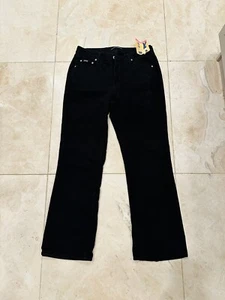Vintage Lee Riders Bootcut schwarze Jeans neu mit Etikett Größe 14/30 S schlanker sofort - Bild 1 von 8
