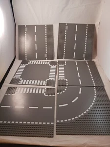 Lego 6 Grundplatten Stright, Kreuzung, gebogen 32x32 P-5 - Bild 1 von 6