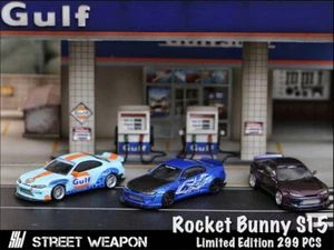 Modellino auto SW 1:64 Nissan Silvia S15 Pandem razzo coniglietto lega veicolo pressofuso - Foto 1 di 10