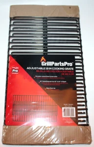 GrillPartsPro Black Porcelain-Coated Steel Adjustable 19 in. Cooking Grate - Picture 1 of 2