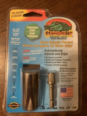 Gator Grip Universal Socket Standard/Metric 1/4-3/4in Drive 6-point Shallow Set. - Image 1 of 2