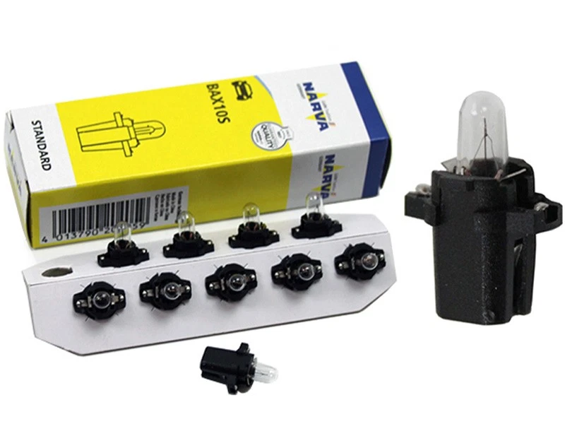 10x Birne Glühlampe mit Fassung für Instrumentenbeleuchtung  VW 1974-1992 — 第 1/1 张图片