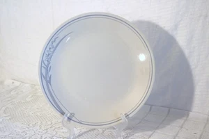 CORELLE CORNING BLUE LILY BLUE FLOWER CREAM BODY 10 1/4"d Dinner Plates Set of 2 - Picture 1 of 3