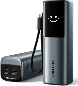 Banco de alimentación para portátil VENTION 20000mAh 140W, USB-C, carga rápida, pantalla inteligente - Imagen 1 de 9