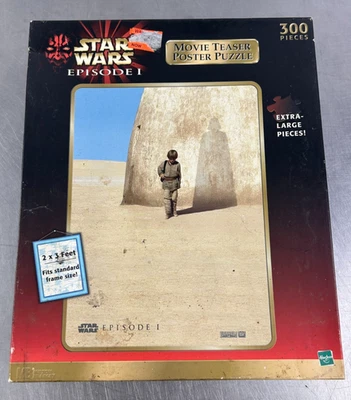 Star Wars Episode 1 Movie Teaser Poster Puzzle 300 Pc Anakin w Darth Shadow  NIB - Image 1 of 4