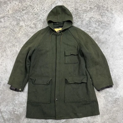 Vintage Oakbrook Sportswear Jacket Mens Medium Large Green Hooded Wool 60s - Image 1 of 4