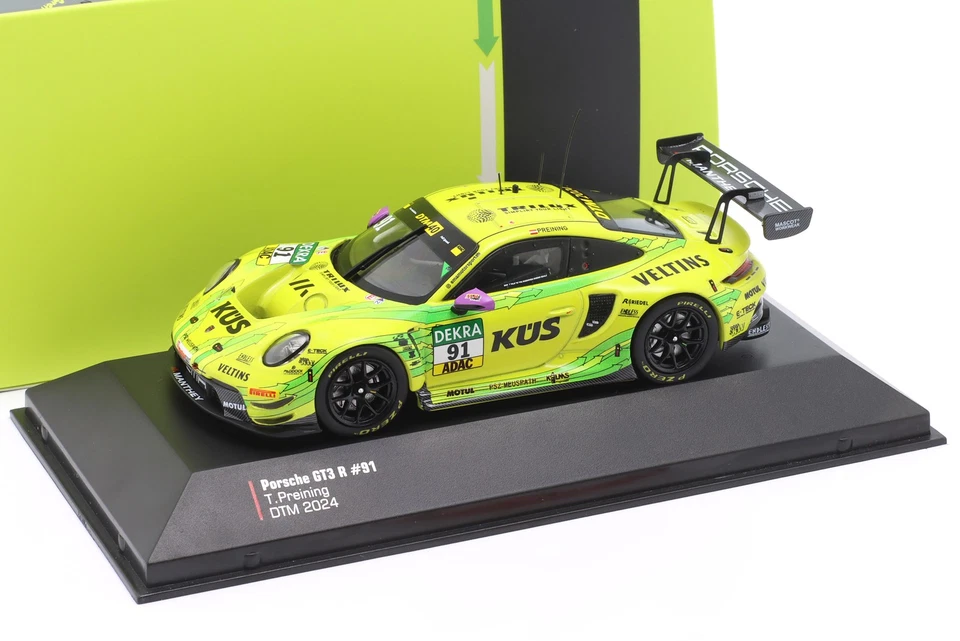 Porsche 911 GT3 R #91 DTM 2024 Thomas Preining Manthey Grello 1:43 Ixo - Image 1 of 1