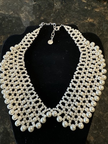 VETEMENTS Collana con colletto di perle finte Graziano