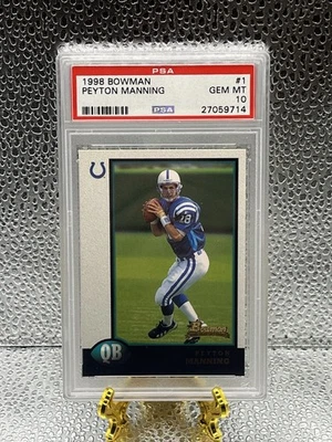1998 Bowman - Peyton Manning #1 (RC) - Image 1 of 2
