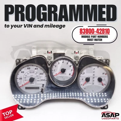 🐔 PROGRAMMED INSTRUMENT GAUGE CLUSTER SPEEDOMETER RAV4 2004-2005 83800-42B10 🐔 - Image 1 of 4