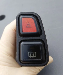 1990-1991 Honda Prelude Hazard + Rear Defroster Switch OEM button emergency trim - Picture 1 of 7