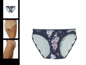 Soma Embraceable Lace Bikini S Aura Floral Courtyard Geo Blue - Picture 1 of 2