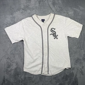 Vintage Chicago White Sox Trikot Hemd Herren Large Baumwolle Knopfleiste MLB Pierzynski - Bild 1 von 15
