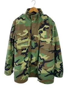 Houston Military Jacket L Nylon Khaki Camouflage Used - Picture 1 of 6